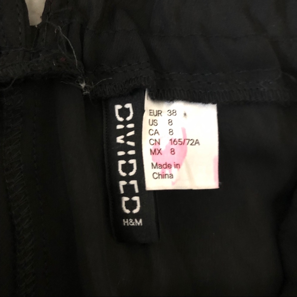 LAST CHANCE H&M SHEER CUTOUT BLACK JUMPSUIT - Picture 5 of 6